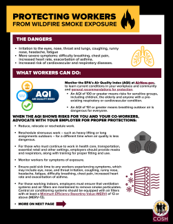 Protecting Workers from Wildfire Smoke Exposure