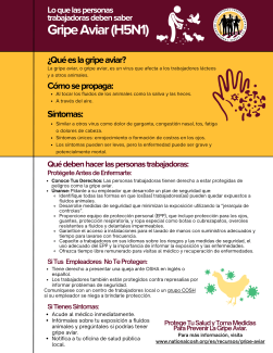 Gripe Aviar Hoja de Datos