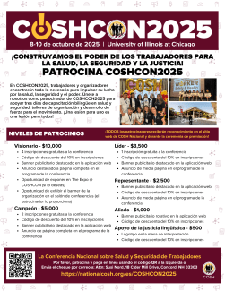 Patrocina COSHCON2025