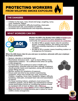 Protecting Workers from Wildfire Smoke Exposure