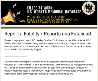 Report a fatality form