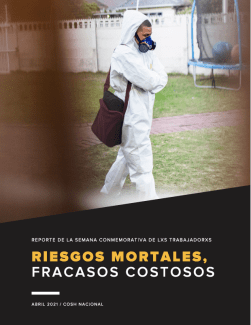 Riesgos Mortales, Fracasos Costosos 2021