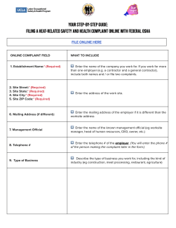 Step By Step Guide Heat Complaint