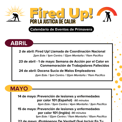 Calendario de Eventos de Primavera